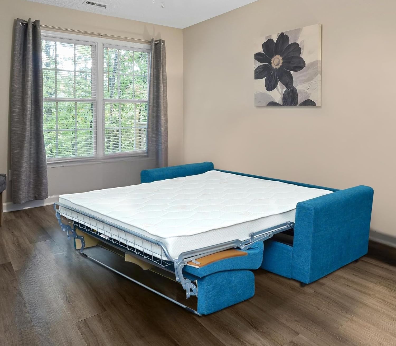 Materasso per Divano Letto Pieghevole in Water Foam con Rivestimento Aloe Vera