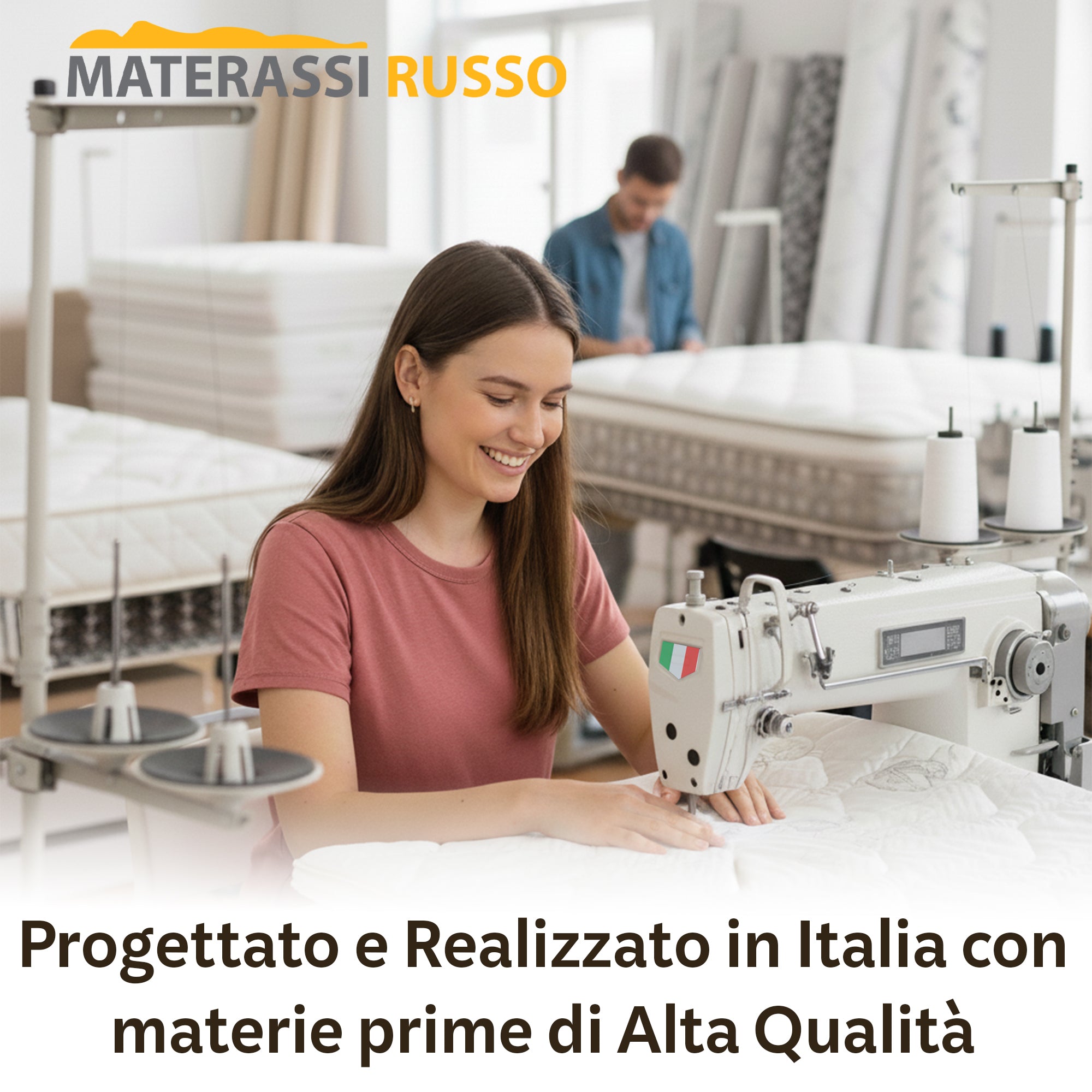 Materasso Sfoderabile con Zip in Waterfoam ad Alta Densità Rivestimento Aloe Vera