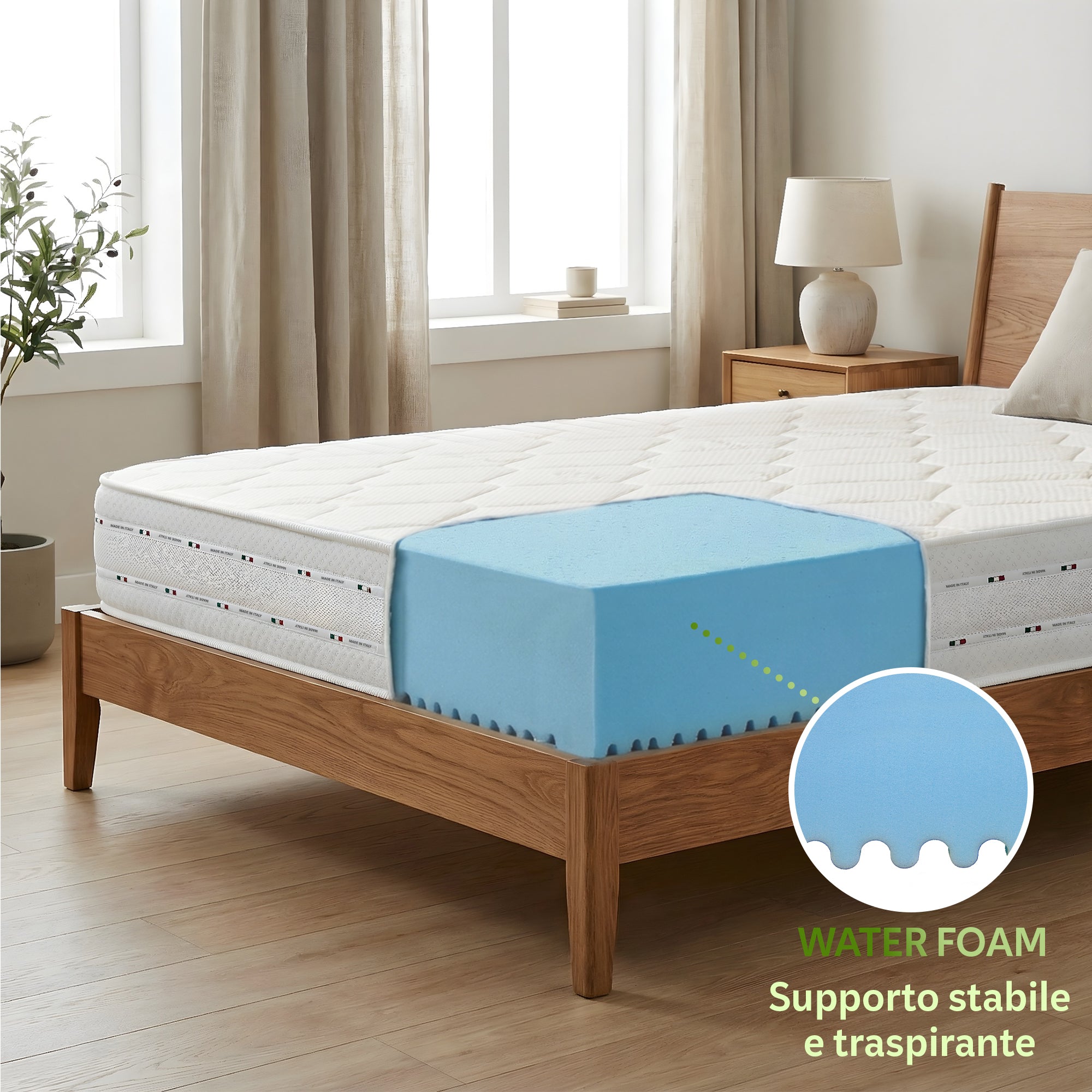 Materasso "ALTEA" in WATERFOAM H20
