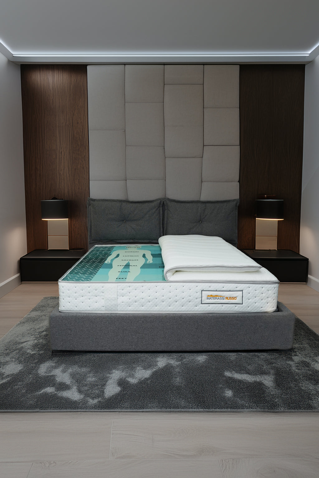 Materasso "Selene" Termofuso Bi-Materiale – Comfort Ergonomico per Tutte le Stagioni