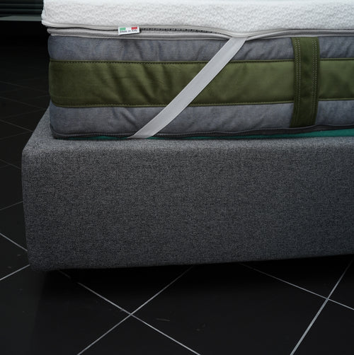 Copertura per Topper in Aloe Vera con Cerniera e 4 Elastici