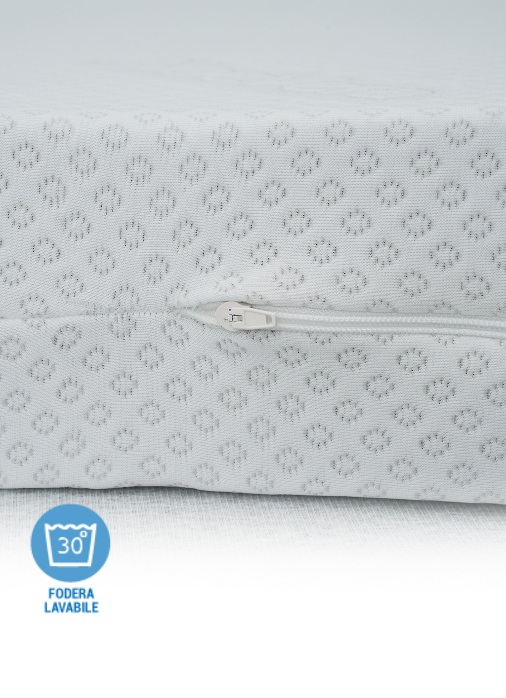 Culla "Baby"  sfoderabile con zip in tessuto Aloe Vera